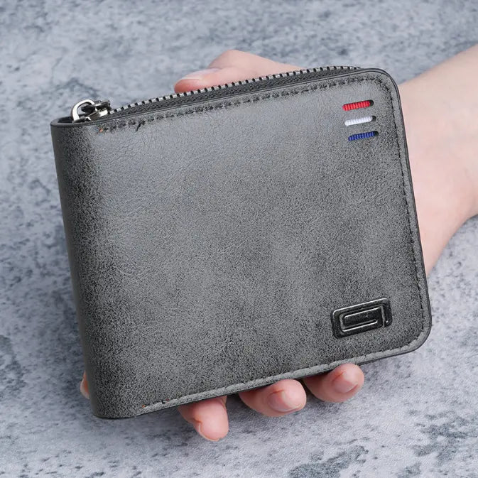 💼【100% piele naturală premium】Portofel elegant cu protecție anti-RFID (anti-scanare)