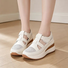 ✨Pantofi Sport cu Platformă Orthopedici pentru Femei | Sandale Casual cu Tăieturi, Talpă Moale, Anti-Dureri de Picioare, Suport Arc Plantar și Corectare Postură