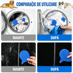 🧺【Set de 10 Bucăți】Colector Puternic de Scame pentru Mașina de Spălat——Spune Adio Părului de Animale și Scamelor de pe Haine!