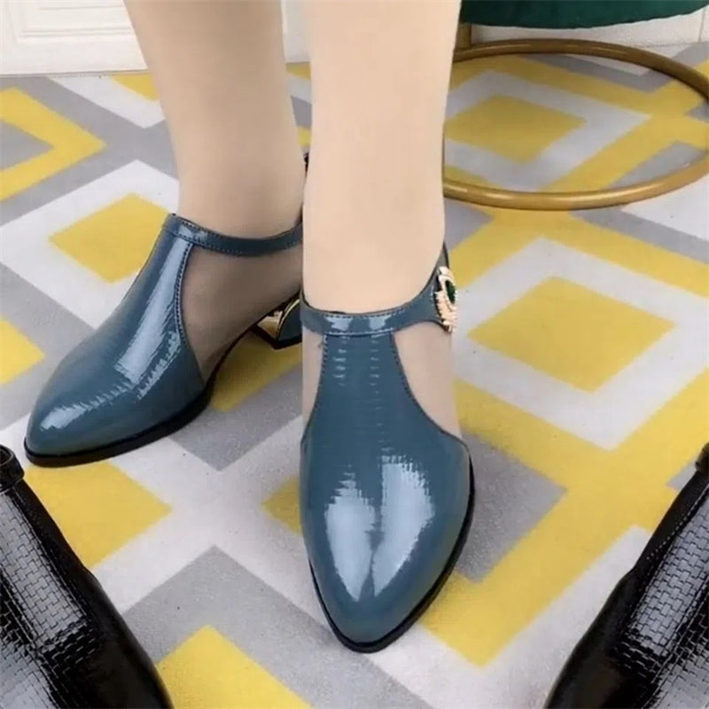 ⏰【Reducere produs nou – Revine în curând la prețul inițial】👠Pantofi stiletto moderni din plasă, toc de 3 cm.