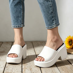 【36-41】Papuci cu Platformă de 9 CM – Câștigi înălțime de top și picioare de fotomodel, cu confort maxim de „踩屎感”!