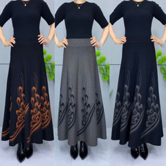 👗🎀【S-3XL】Fustă Midi din Lână, Fashion Toamnă/Iarnă, Elegantă și Versatilă