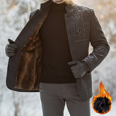 🔥 Reducere 60%! 🧥 Palton bărbătesc din lână cu căptușeală – gros și rezistent la vânt, alegerea perfectă pentru zilele reci ❄️