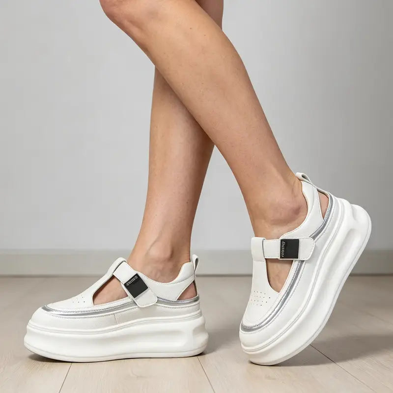 Mocasini de Damă cu Talpă Groasă și Decupaje– Eleganță și Relaxare la Fiecare Pas.