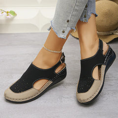 👡Sandale Fashion cu Design Perforat Respirabil și Talpă Moale
