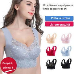 【40kg-110kg】Sutien nou pentru femei confortabil și respirabil (3bucăți)>Potrivit femeilor peste 40 de ani (recomandat de medic)