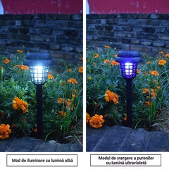 ☀️ Lampă Solară LED 2-în-1 pentru Grădină – Iluminat și Anti-Țânțari, Zero Facturi la Curent! 🔋 [Cumperi 1, Primești 1 GRATIS]
