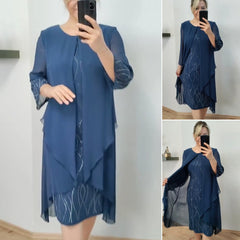 【S-5XL】🌷🔥Rochie nouă din șifon, modernă și versatilă