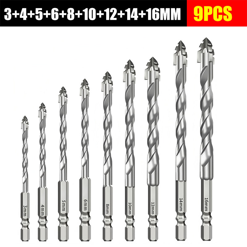 🥇【3+4+5+6+8+10+12+14+16mm】Burghiu excentric din oțel tungsten super dur, de generația a 7-a, cu muchie zimțată