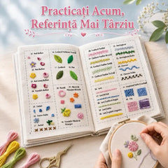🧵Carnet Handmade pentru Cusut cu Broderie Textilă