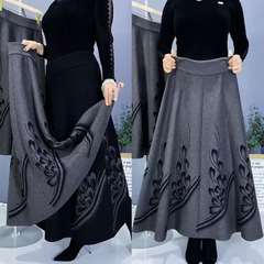👗🎀【S-3XL】Fustă Midi din Lână, de Toamnă/Iarnă, Elegantă și Versatilă