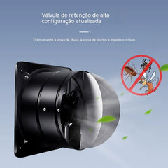 🔥【Oferta por tempo limitado】🔥Exaustor potente em aço inoxidável