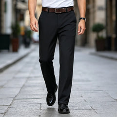 👖❄️【calitate premium, model ca în magazinele de lux】pantaloni casual de vară din mătase rece, subțiri și foarte elastici