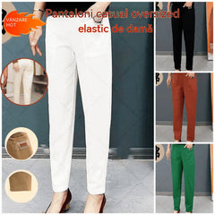 🔥【30%OFF！】🔥【M-6XL】🍃Pantaloni casual elastici respirabili cu talie înaltă pentru femei de vară