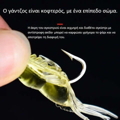 🎣✨【Set 30 bucăți】Momeală fluorescentă bionică tip creveți cu cârlig