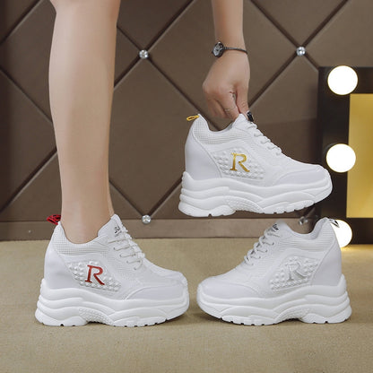 🎉【Μεγάλες πωλήσεις】Παπούτσια Casual με Κρυφό Τακούνι, Μαλακή Σόλα & Εύκολα στο Συνδυασμό