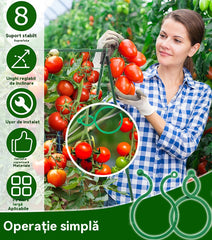 🍇【1000 bucăți】🌱Cleme fixe cu cataramă în formă de 8, potrivite pentru plante cățărătoare, grădini/grădini de legume/livezi, legături pentru viță de vie