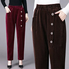 💕Pantaloni de damă moderni din reiat, casual