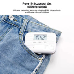 Organizator Inteligent de Pastile cu Alarmă – Cutie Medicamente Portabilă pentru Călătorii, 5 Alarme Zilnice cu Sunet și Vibrații