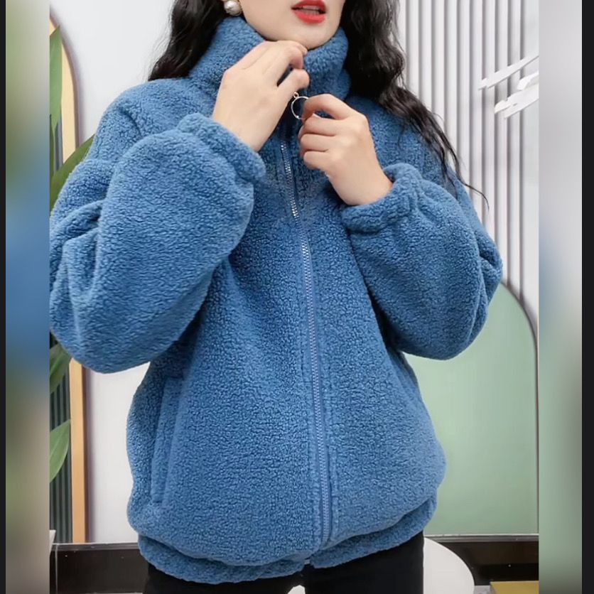 【M-4XL】Geacă de iarnă din lână fleece, geacă de bumbac, geacă groasă de bumbac cu lână de miel, geacă călduroasă