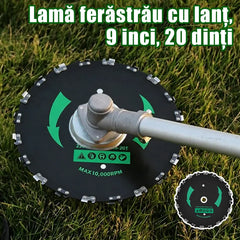 🌿 cap pentru motocoasă cu lanțuri｜2 în 1：tăiere iarbă + curățare buruieni