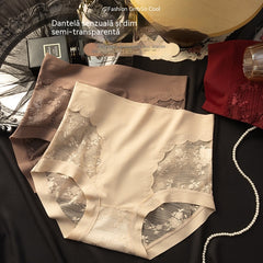 Set de 5 piese: negru + vișiniu + bej + maro + roșu cărămiziu --- Lenjerie intimă din dantelă fără cusături, cu elasticitate ridicată, pentru controlul abdomenului, modelarea feselor și ridicarea chiloților