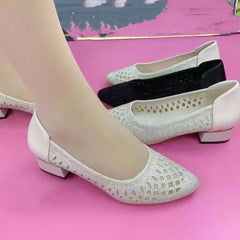 【30% OFF】【35-41】Sandale Hot Diamond Mesh Hollow respirabile pentru damă
