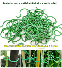 🍇【1000 bucăți】🌱Cleme fixe cu cataramă în formă de 8, potrivite pentru plante cățărătoare, grădini/grădini de legume/livezi, legături pentru viță de vie
