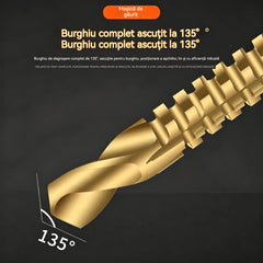 ⚙️ Set de Burghie Elicoidale: Fabricate din Oțel Rapid, Înveliș cu Titan și Gata pentru Multiple Materiale 🧰👍