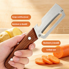 💥Cumpără unul, primești unul gratuit!💥 🔪Decojitor multifuncțional din oțel inoxidabil🧅