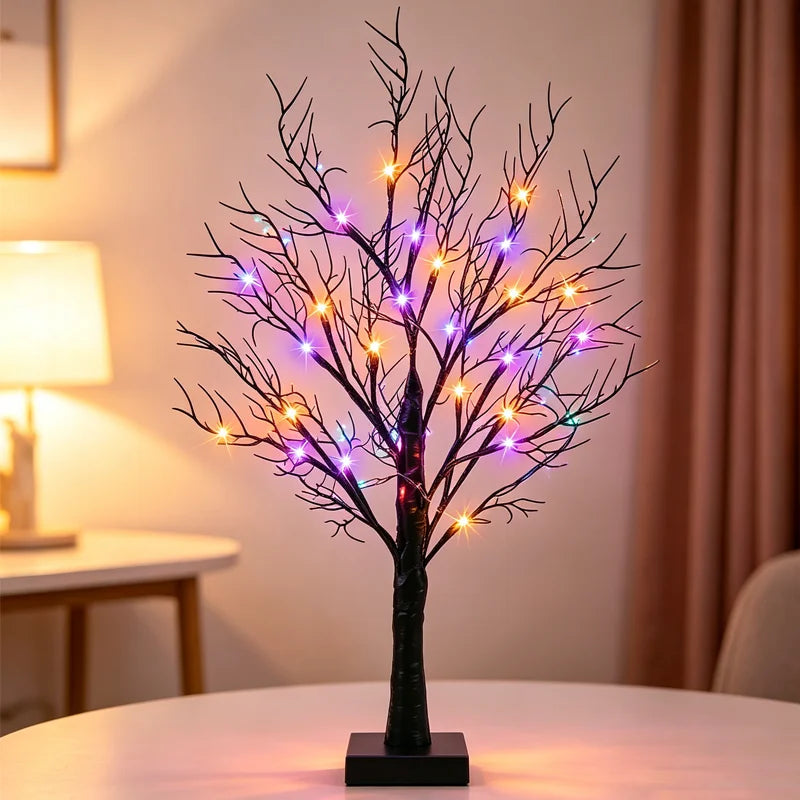 🌟🌳Lampă Decorativă în Formă de Arbore cu Ramuri de Coral Iluminate