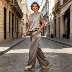 ✨Set Premium din Satin cu Luciu Elegant – Rafinament și Confort într-o Croială Fluidă
