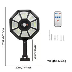 🏡✨Lampă stradală solară cu senzor de mișcare / Aplică inteligentă de exterior cu energie solară