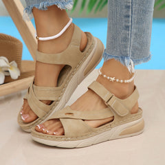 👡 Sandale Sport de Vară cu Platformă Ușoară – Prindere cu Arici, Talpă Moale Amortizantă și Confort Plus Size! 👟✨