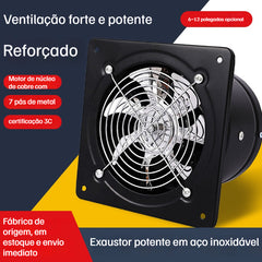 🔥【Oferta por tempo limitado】🔥Exaustor potente em aço inoxidável