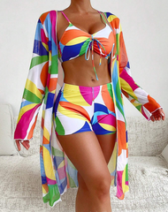 【✨30%OFF！】👙 Noul costum de baie din trei piese de modă nouă, mai multe culori disponibile