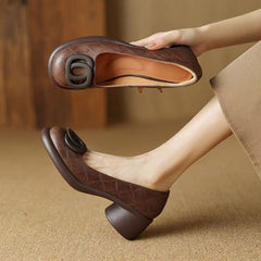 👠 Ρετρό κομψές γυναικείες μοντέρνες γόβες 👠 Ύψος τακουνιού 5 εκ🌟