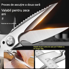 ✨Nouă Îmbunătățire🍖 Foarfecă de Bucătărie Multifuncțională și de Înaltă Performanță ✂️👨‍🍳