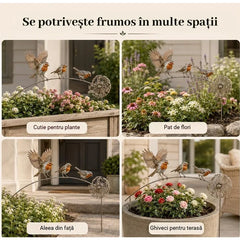 Colecție Nouă ✨ Decorațiune Memorială pentru Grădină „Măcăleandru” 🕊️ O amintire eternă pentru cei dragi!
