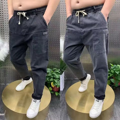 【S-5XL】Blugi elastici pentru bărbați de mărime plus cu un plus de grăsime