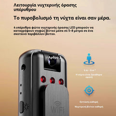 🔥【Ofertă pe durată limitată!】⏳Cameră de înaltă definiție, dispozitiv portabil de înregistrare purtat pe piept, cameră de acțiune profesională