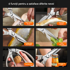 ✨Nouă Îmbunătățire🍖 Foarfecă de Bucătărie Multifuncțională și de Înaltă Performanță ✂️👨‍🍳