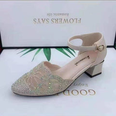 💞【35–40】Sandale elegante în stil franțuzesc cu toc mic, model nou ✨