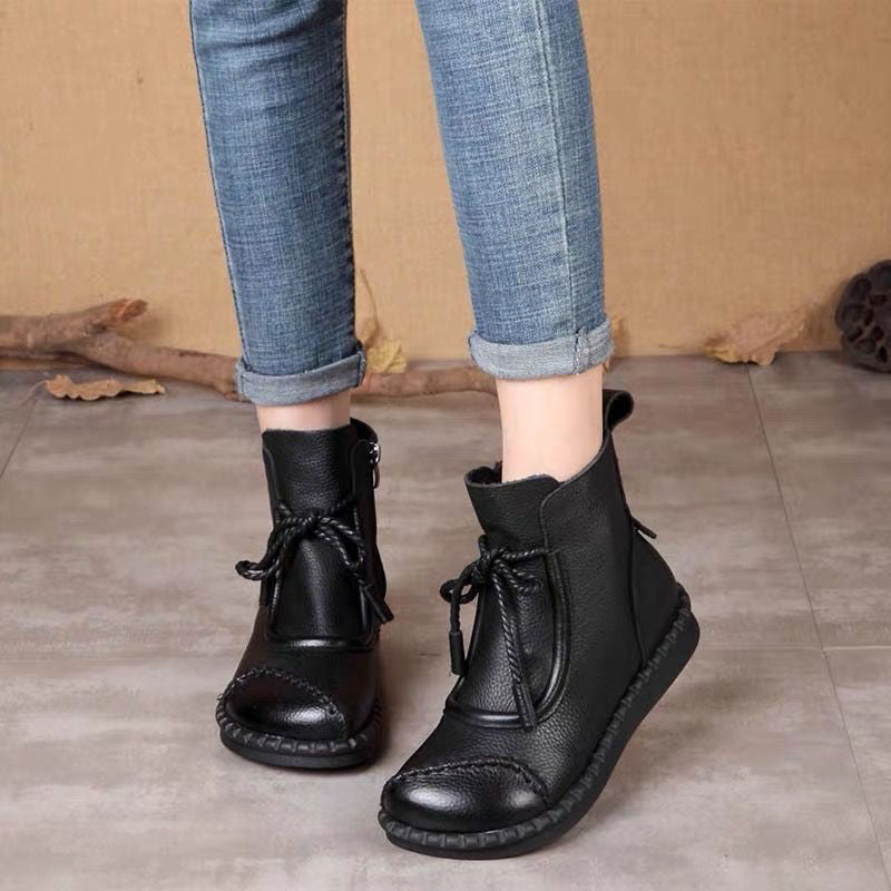 🔥【35-40】2025 Noua piele moale plus cizme calde din catifea
