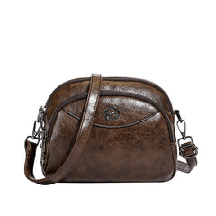 👜【Material din piele naturală premium】Geantă elegantă de umăr pentru femei
