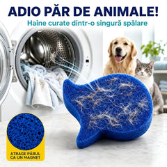 🧺【Set de 10 Bucăți】Colector Puternic de Scame pentru Mașina de Spălat——Spune Adio Părului de Animale și Scamelor de pe Haine!