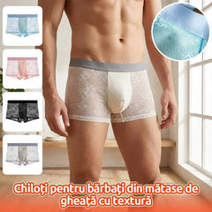 🩲✨【Set de 3】Boxeri bărbătești premium din material ice silk, cu efect antibacterian
