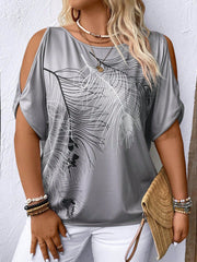 💖 Tricou Modern și Elegant cu Umerii Descoperiți
