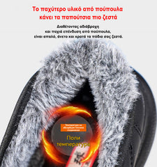 🔥 50% reducere!🔥  Ghete de iarnă pentru bărbați, cu puf, căptușite gros, talpă antiderapantă!