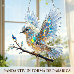 💎🐦Adu reflexiile magice ale naturii în casa ta! Descoperă decorațiunea Crystal Bird